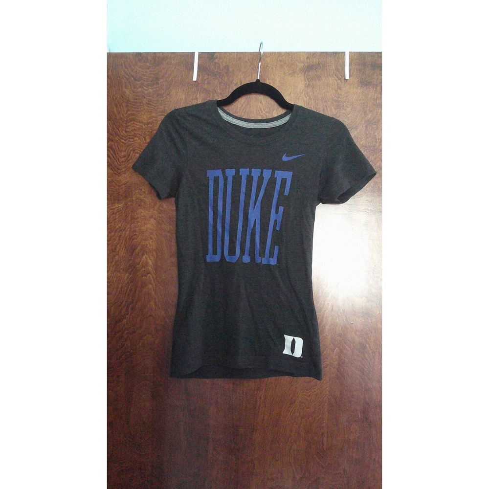 Nike Duke T-Shirt Womens Small Black‎ Slim Fit Short Sleeve Graphic Tee